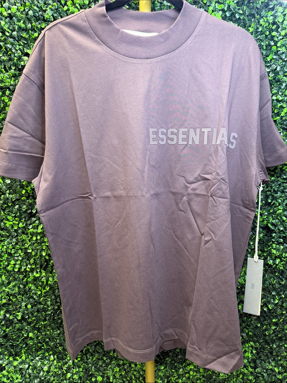 FEAR OF GOD ESSENTIALS TEE PLUM - S - Picture 2 of 10